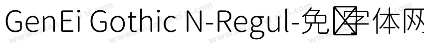 GenEi Gothic N-Regul字体转换